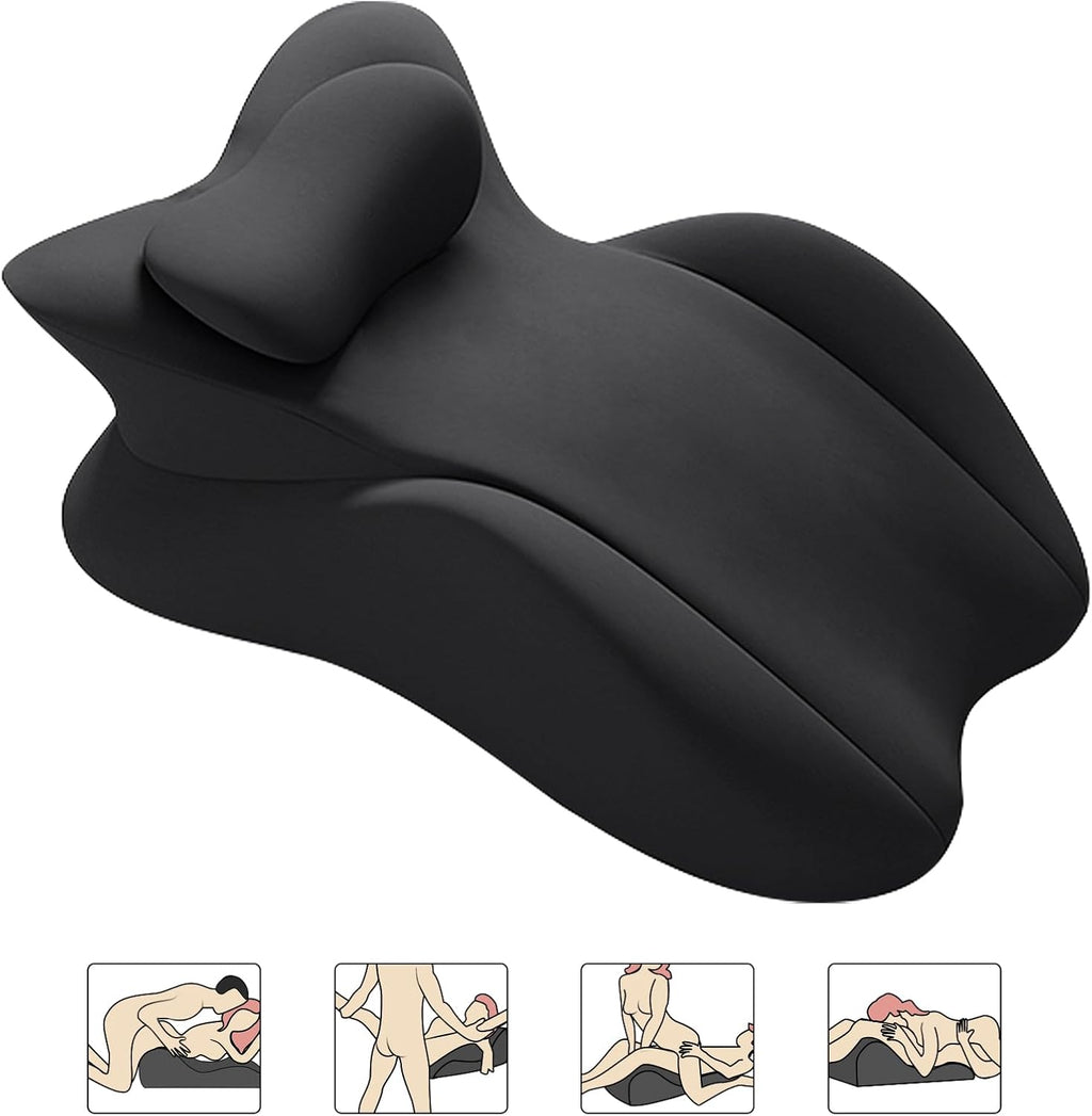 Wedge Pillow, Ergonomic Memory Foam 27° Support Cushion for Spine, Hip & Back Alignment, Positioning Pillow with Removable Cover for…