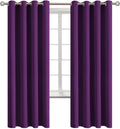 BGment Blackout Curtains for Bedroom - Grommet Thermal Insulated Room Darkening Curtains for Living Room, Set of 2 Panels (52 x 72 Inch, Pu…