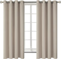 BGment Room Darkening Curtains 63 Inches Long - Grommet Thermal Insulated Drapes Window Treatment Curtains for Bedroom, 2 Panels, 52 x 63 I…