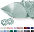 Vielit Queen Satin Pillowcase for Hair 2pc, Similar to Silk Pillow Cases, Easier comfort Than Silk Pillowcase, Gifts for Women Men, Sage…