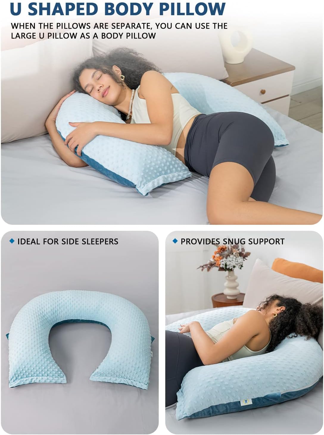 Insen Reading Pillow, Back Pillow for Sitting in Bed for Reading, Nurse & Relax, Reading Pillow for Adults, Moms & Kids, Sit Up Pillow for…