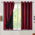 BGment Short 100% Blackout Curtains for Bedroom, Thermal Insulated Lined Energy Efficiency Noise Reducing Grommet Curtains 54 Inch Length f…