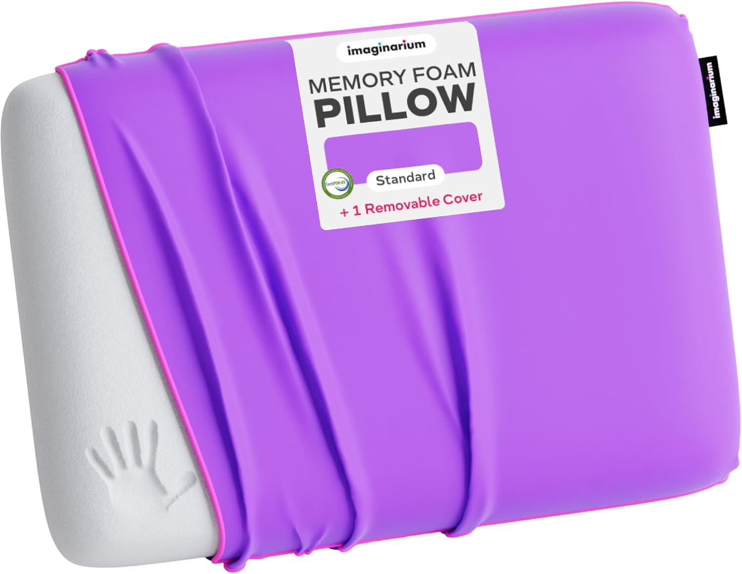 Imaginarium Memory Foam Pillow for Bed - 16" x 24" Standard – Fun Decorative Colorful Pillow for Sleeping - Back, Stomach & Side Sleepers…
