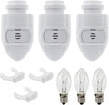 Creative Hobbies White Auto On Sensor Plug in Night Light Module Includes 3 Bulbs and 3 Plastic Clips, Great for Making Your Own…