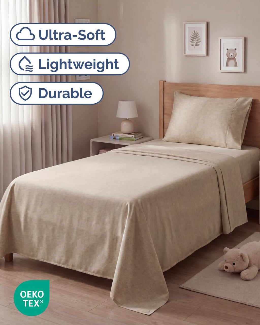 Twin Size 3 Piece Sheet Set - Comfy Breathable & Cooling Sheets - Hotel Luxury Bed Sheets for Women & Men - Deep Pockets, Easy-Fit, Soft…