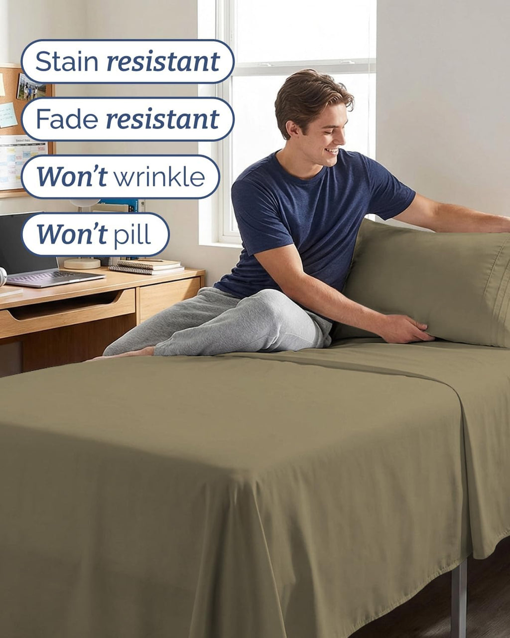 Twin XL Size 3 Piece Sheet Set - Comfy Breathable & Cooling Sheets - Hotel Luxury Bed Sheets for Women & Men - Deep Pockets, Easy-Fit…