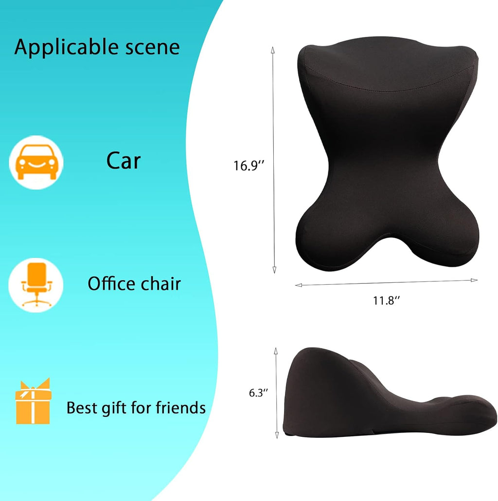 Car Neck Pillow for Driving Seat Car headrest Pillow/Gaming Chair Pillow with Adjustable Strap Removable Cover Ergonomic Design Neck…
