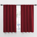 NICETOWN Burgundy Curtains Blackout Drape Panels - Lights Block Out Window Treatment Curtain Sets for Home Decoration on Christmas &…