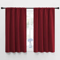 NICETOWN Burgundy Curtains Blackout Drape Panels - Lights Block Out Window Treatment Curtain Sets for Home Decoration on Christmas &…