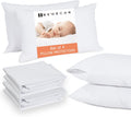 Bedecor Queen Pillow Protector with Zipper 4 Packs, Waterproof Pillow Covers Encasement Smooth Dust Proof with Breathable Holes Allow Air…