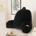 Pajeo Large Plush Backrest Pillow for Sitting in Bed, Faux Fur Sitting Pillow with Support Arms, Oeko-TEX Certified Aesthetic Lounging Pillow…
