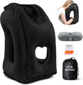 Inflatable Travel Pillow, Airplane Neck Pillow Comfortably Supports Head and Chin for Airplanes, Trains, Cars Office Napping on The Tray…