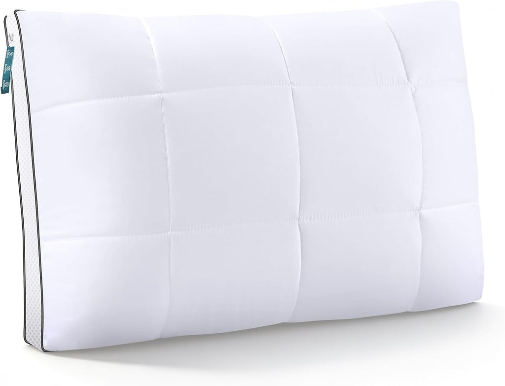 SurChic Luxury Adjustable Pillows Standard Size for Side Sleepers, Dual Layer Adjust Height Soft Firm Cooling Bed Pillow for Back, Stomach…