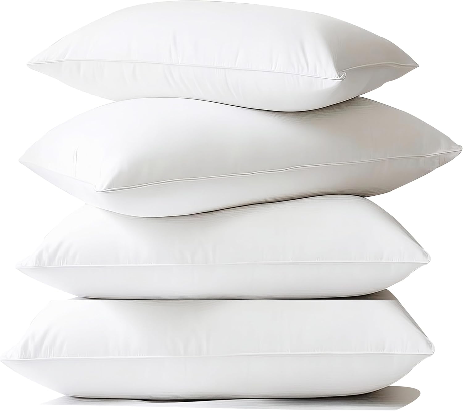 Waterproof Pillow Protectors Standard Size 20x26 Inches 4 Pack with Zipper Dust Proof Moisture Proof Sweat Proof Pillow Case Cover…
