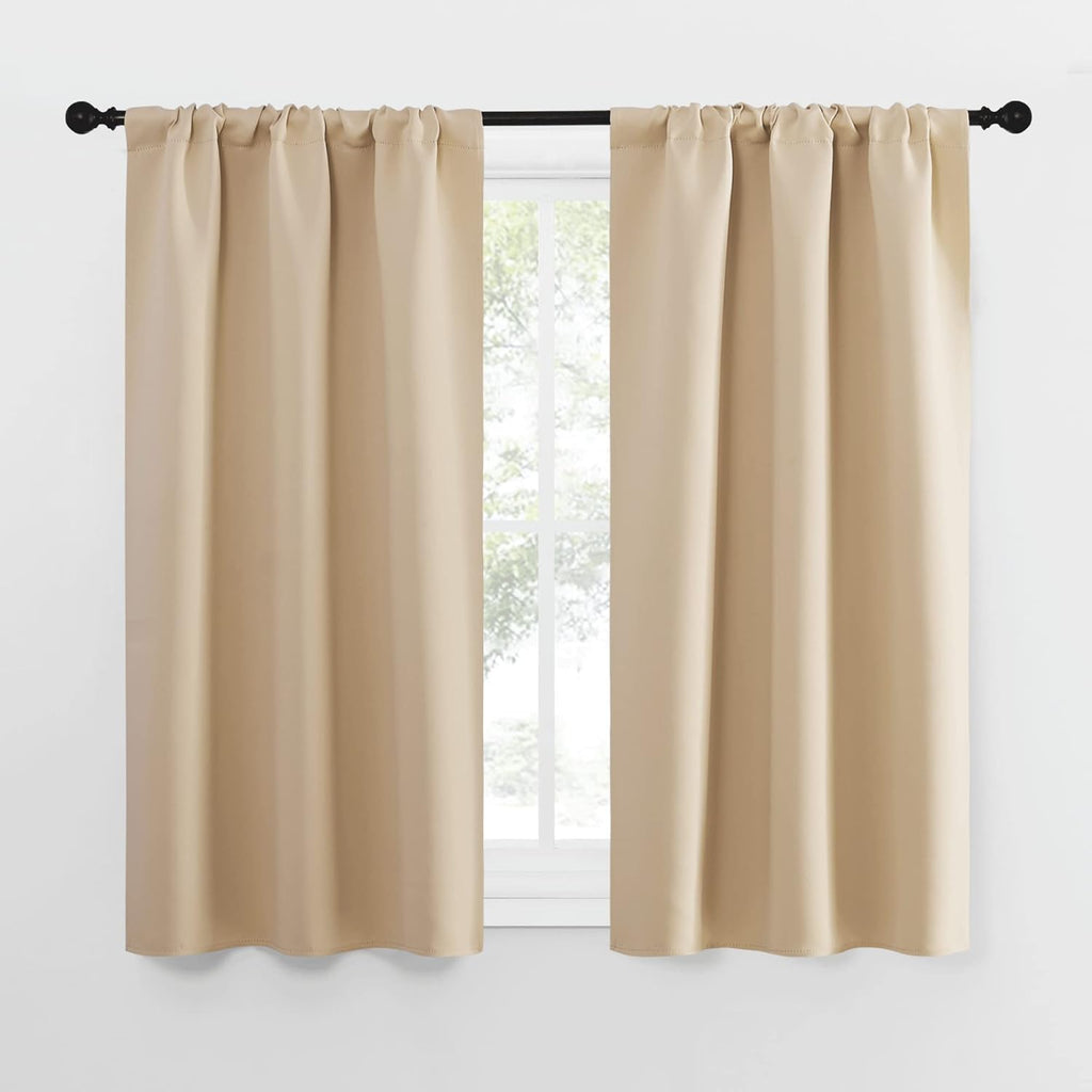 NICETOWN Blackout Room Darkening Curtains - Home Decoration Light & Noise Reducing Thermal Insulated Window Draperies with Rod Pocket Top…