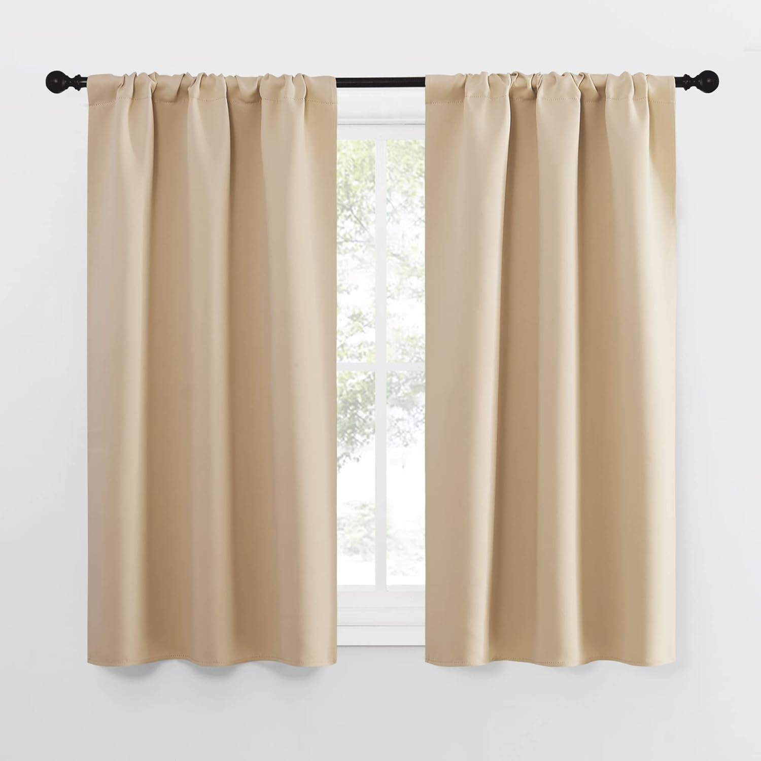 NICETOWN Blackout Room Darkening Curtains - Home Decoration Light & Noise Reducing Thermal Insulated Window Draperies with Rod Pocket Top…