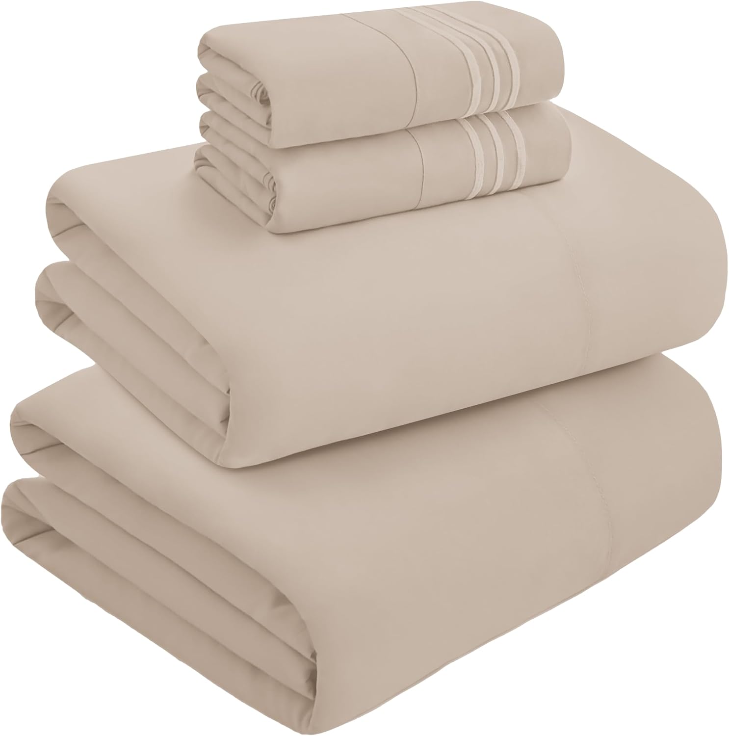 MocassiLuxuryBedding Mocassi Twin XL Size 4-Piece Bed Sheet Set - 1800 Hotel Quality Microfiber 18-24 Inches Extra Deep Pocket Fitted Sheet…