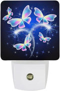 YKJAHSD Butterfly Night Light, Plug into Wall Decor Nightlights for Bedroom, Bathroom, Hallway, Kitchen, with Dusk to Dawn Light Aut…