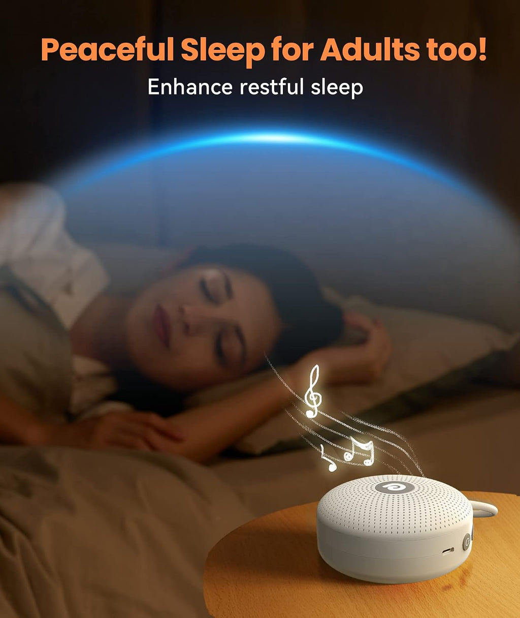 Dreamegg Portable Noise Machine for Baby Adult, Features Powerful Battery, 21 Soothing Sound, Noise Canceling for Office & Sleeping, Sound…