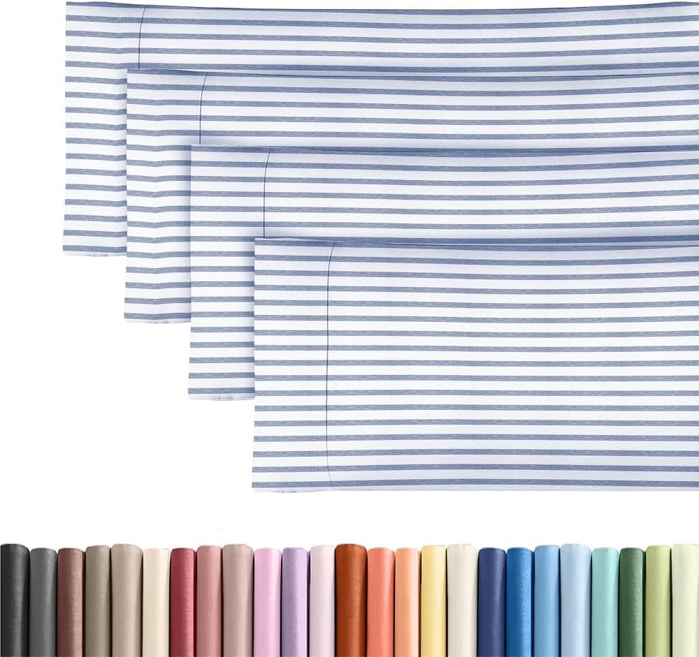 Body Pillowcases Set of 4-20x54 Long Body Pillow Case - Soft Body Pillow Cover for Sleeping & Side Sleepers - Comfy Breathable & Fade…