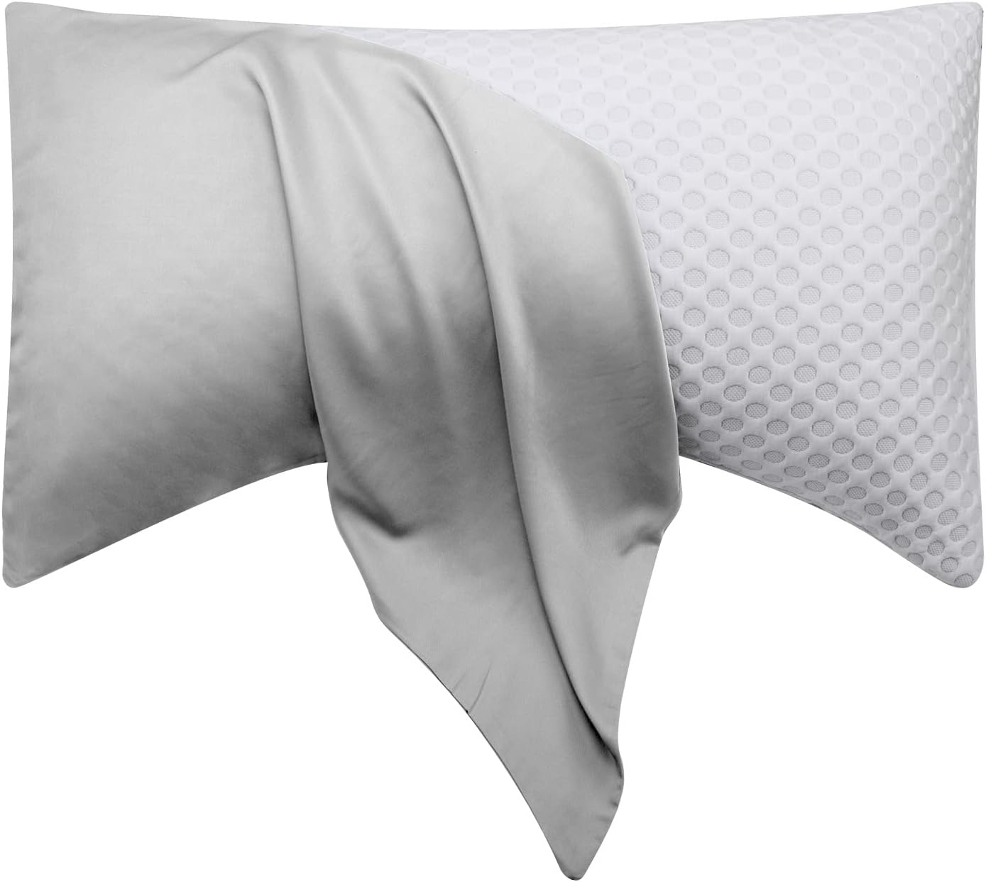 Elibaba Curved Crescent Cooling Side Sleeper Pillow Cases - Rayon Derived from Bamboo Pillowcase Cover Queen Size 1 Piece, 20 * 30 inches L…