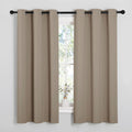 NICETOWN Sleek Blackout Curtains 63 inches Length for Small Windows, Noise Reducing and Block Draft Panels for Door Doorway Laundry…