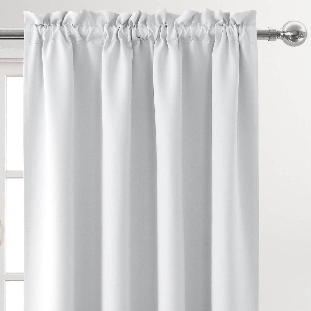 Dwcn Blackout Curtains for Bedroom – Rod Pocket Thermal Insulated Noise Reducing Noise Reducing Drapes for Living Room, W 52 x L 95 Inch, 2…