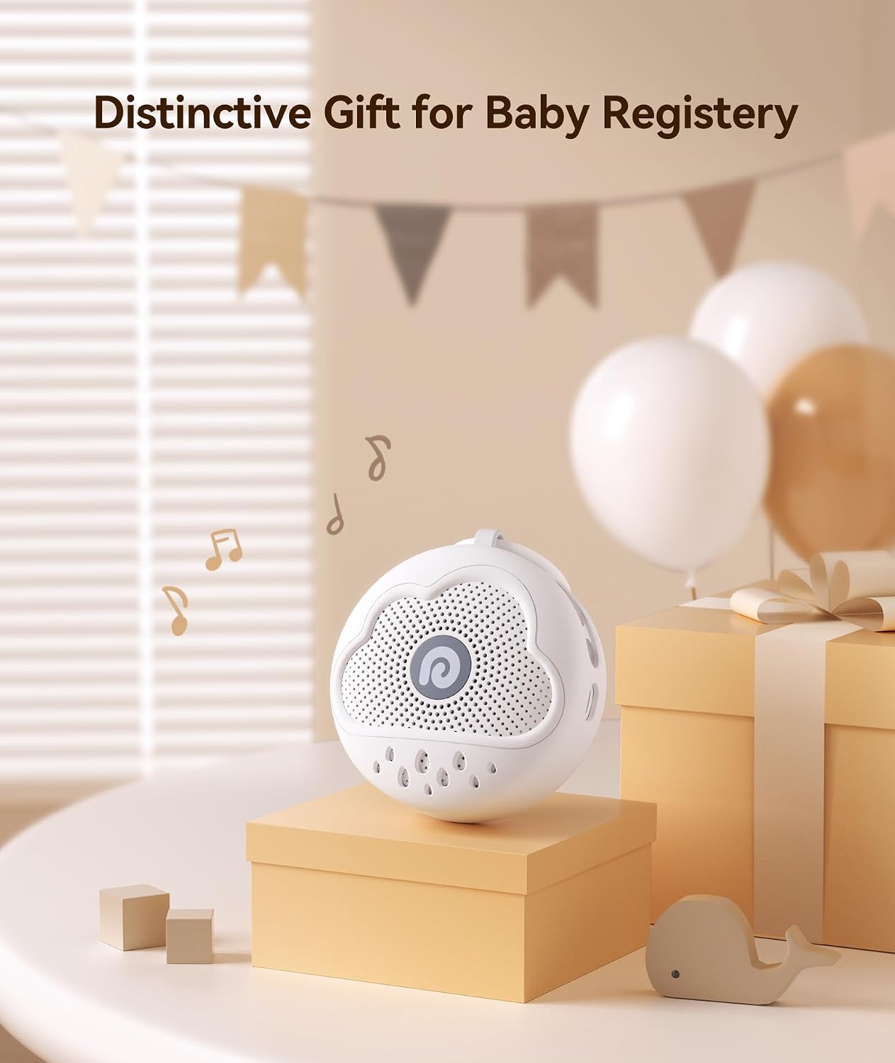 Dreamegg White Noise Machine - Portable Sound Machine Baby with Safe Silicone Cover, Features Powerful Battery, 21 Soothing Sound, Noise Ca…