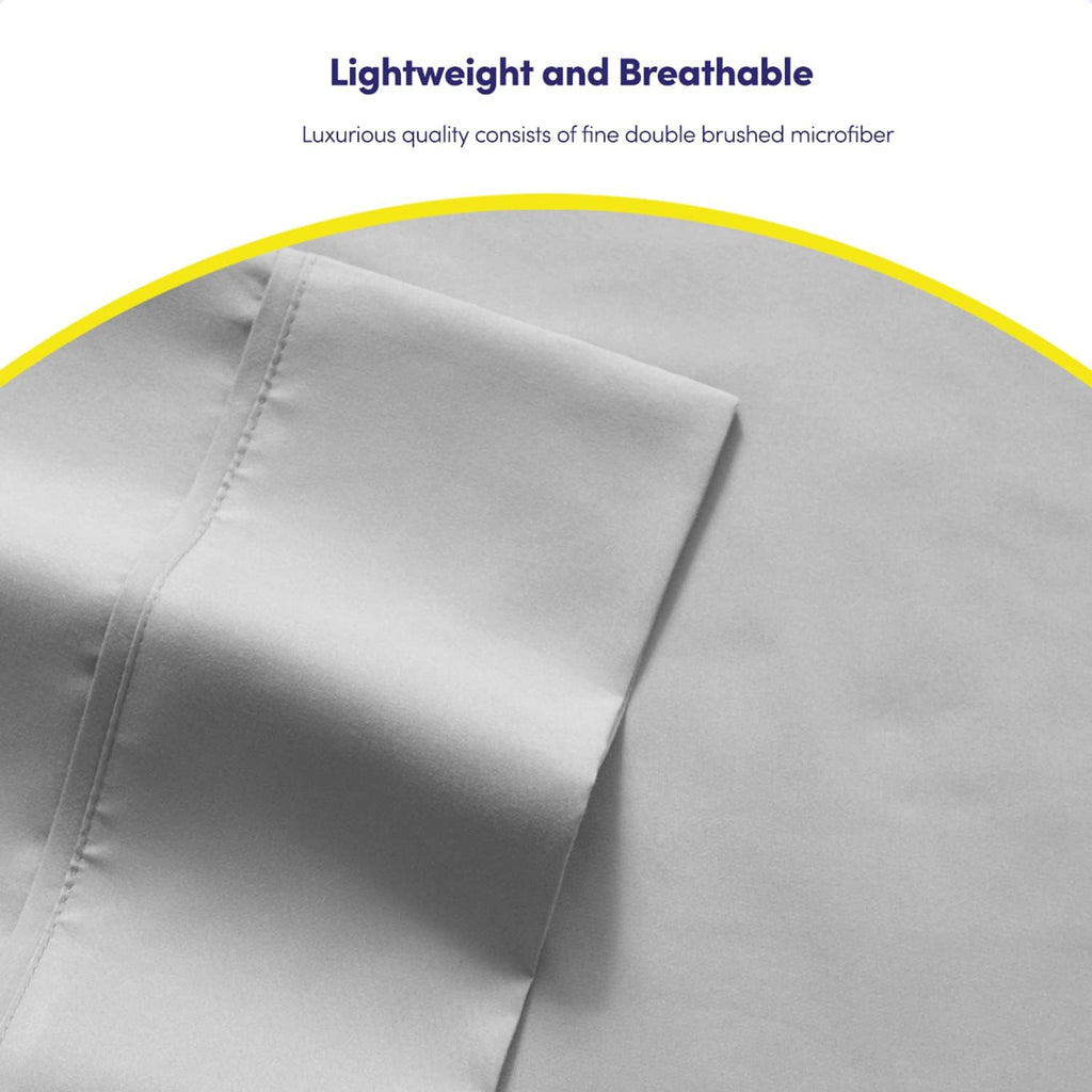 Twin Size Bed Sheets - 4 Piece 1500 Supreme Collection Fine Brushed Microfiber Deep Pocket Twin Sheet Set Bedding - 1 EXTRA PILLOW CASES…