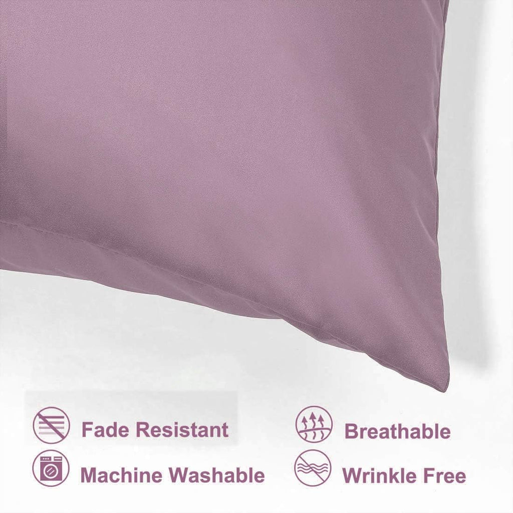 uxcell Travel Satin Pillowcase with Zipper, Super Soft and Luxury, Silky Pillow Cases Covers Set of 2, 14"x20", Mauve