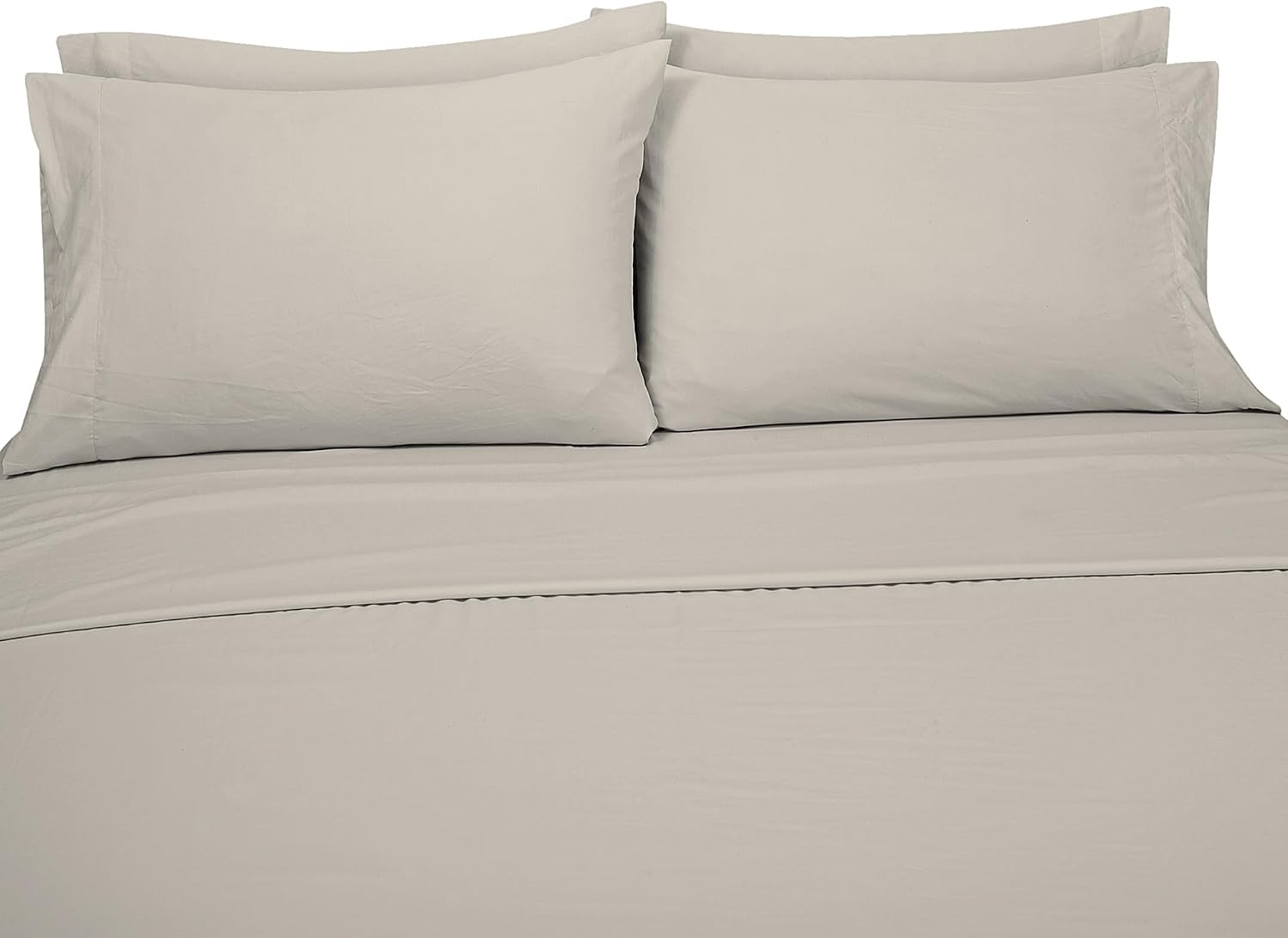 Royalelinens ROYALE LINENS 1500 Thread Cooling Sateen Count Poly/Cotton Sheet Set - 6 Piece California King Bed Sheets - 1 Fitted, 1 Flat,…