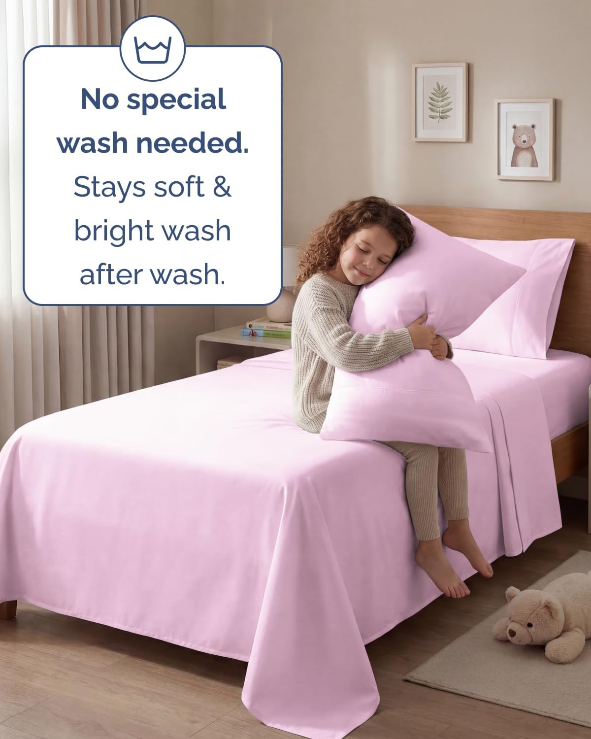 Twin 4 Piece Sheet Set - Comfy, Breathable & Cooling - Hotel Luxury Bedding for Women, Men, Kids, Teens & Children - 1 Flat & 1 Fitted…