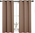 NICETOWN Blackout Window Curtains and Drapes for Kitchen, Window Treatment Thermal Insulated Solid Grommet Blackout Drapery Panels (Set…