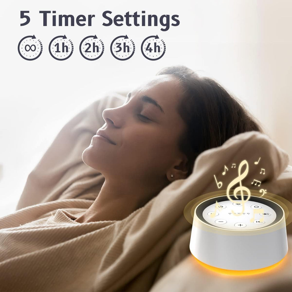 Brown Noise Sound Machine with 30 Soothing Sounds 12 Colors Night Light White Noise Machine for Adults Baby Kids Sleep Machines Memory…