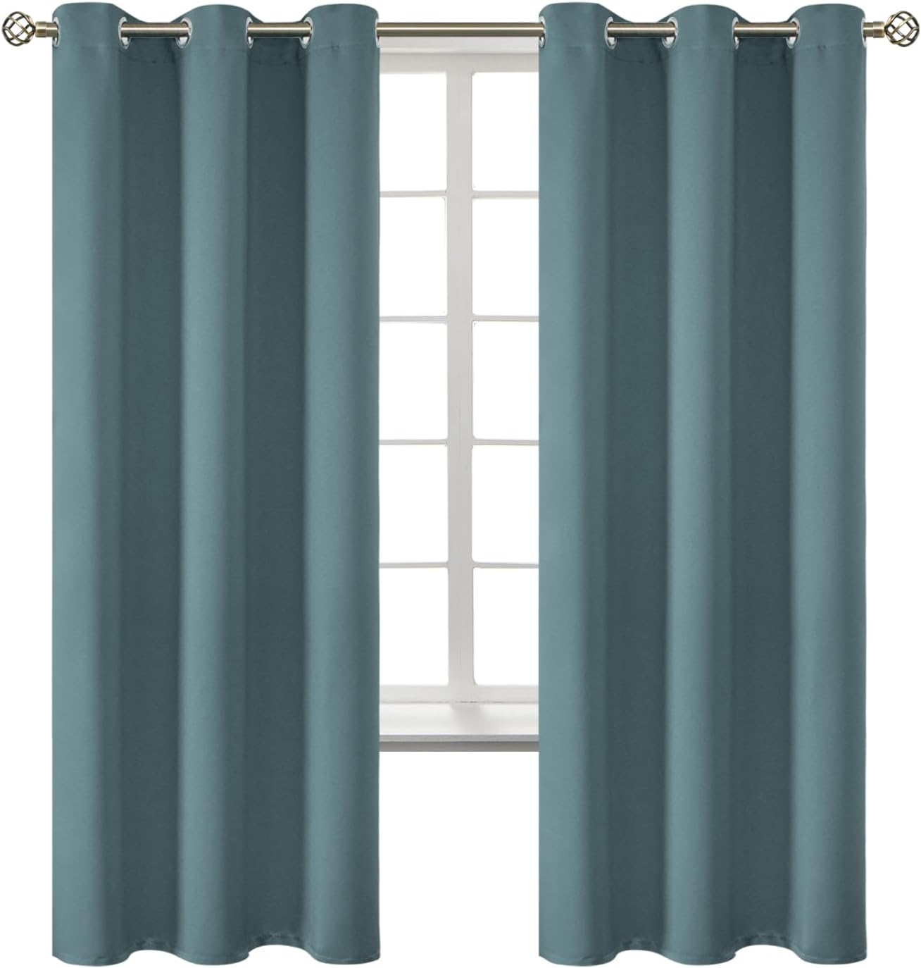 BGment Room Darkening Curtains 72 Inches Long - Grommet Thermal Insulated Drapes Window Treatment Curtains for Bedroom, 2 Panels, 42 x 72 I…