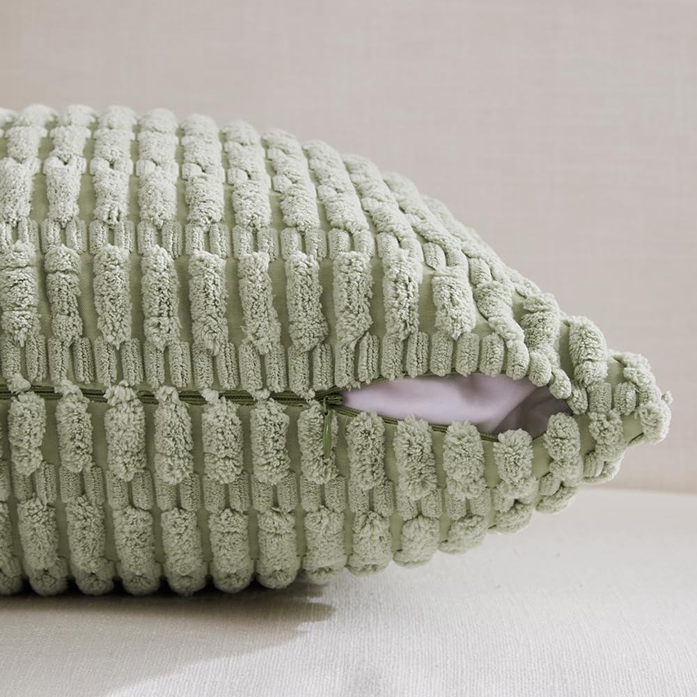 Fancy Homi 4 Packs Decorative Throw Pillow Covers for Living Room Couch Bed, Modern Farmhouse Boho Home Décor Accent Cushion Case, 18" x…
