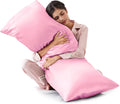 Lovescabin Love's cabin Satin Body Pillowcase 20x54, Cooling Pillow Cover for Hair and Skin, Silky Smooth with Envelope Closure, Similar to…