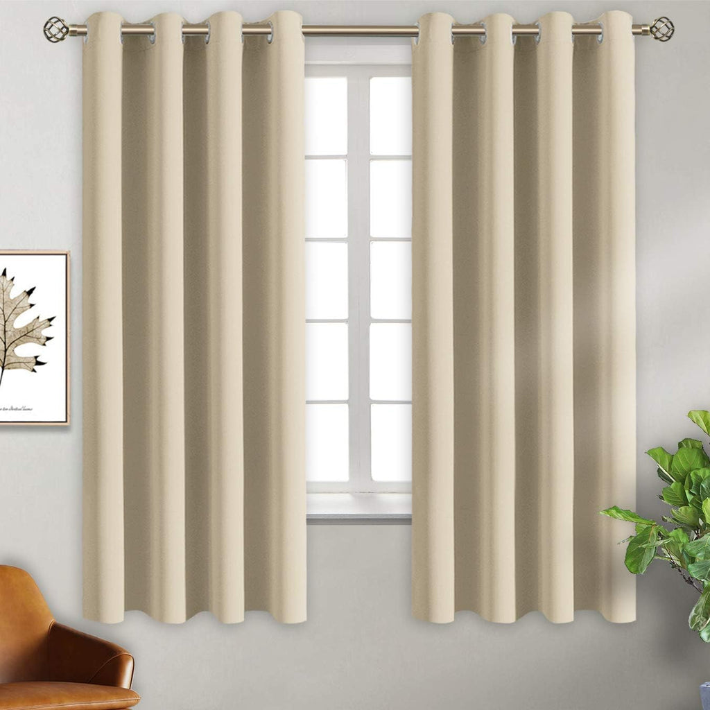 BGment Room Darkening Curtains for Bedroom - Grommet Thermal Insulated Window Treatments Light Blocking Curtains for Living Room, Set of 2…