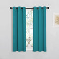 NICETOWN Room Darkening Curtains 40 inch Length 2 Panels, Peacock Teal, 2 Pieces, W29, Thermal Insulated Grommet Blackout Curtains for…