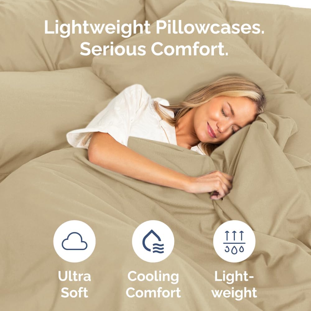 Standard Pillow Cases Set of 8 - Ultra Soft Hotel Quality Pillowcase Covers - Comfy, Cozy & Wrinkle Free - Shrink, Stain and Fade…