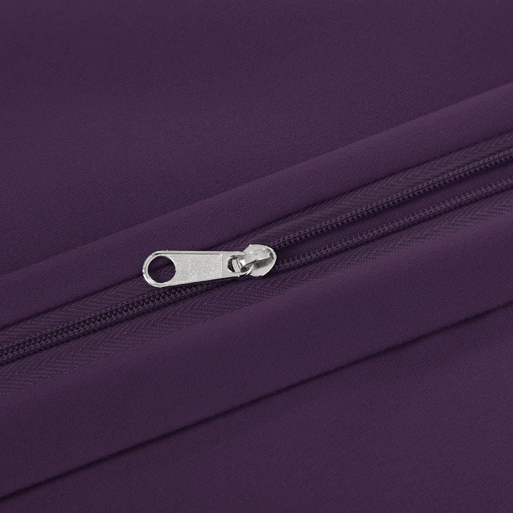 PiccoCasa Body Pillow Cover with Zipper Closure, 110 GSM Brushed Microfiber, Soft Long Cases for Body Pillows (20"x54") Plum cotton