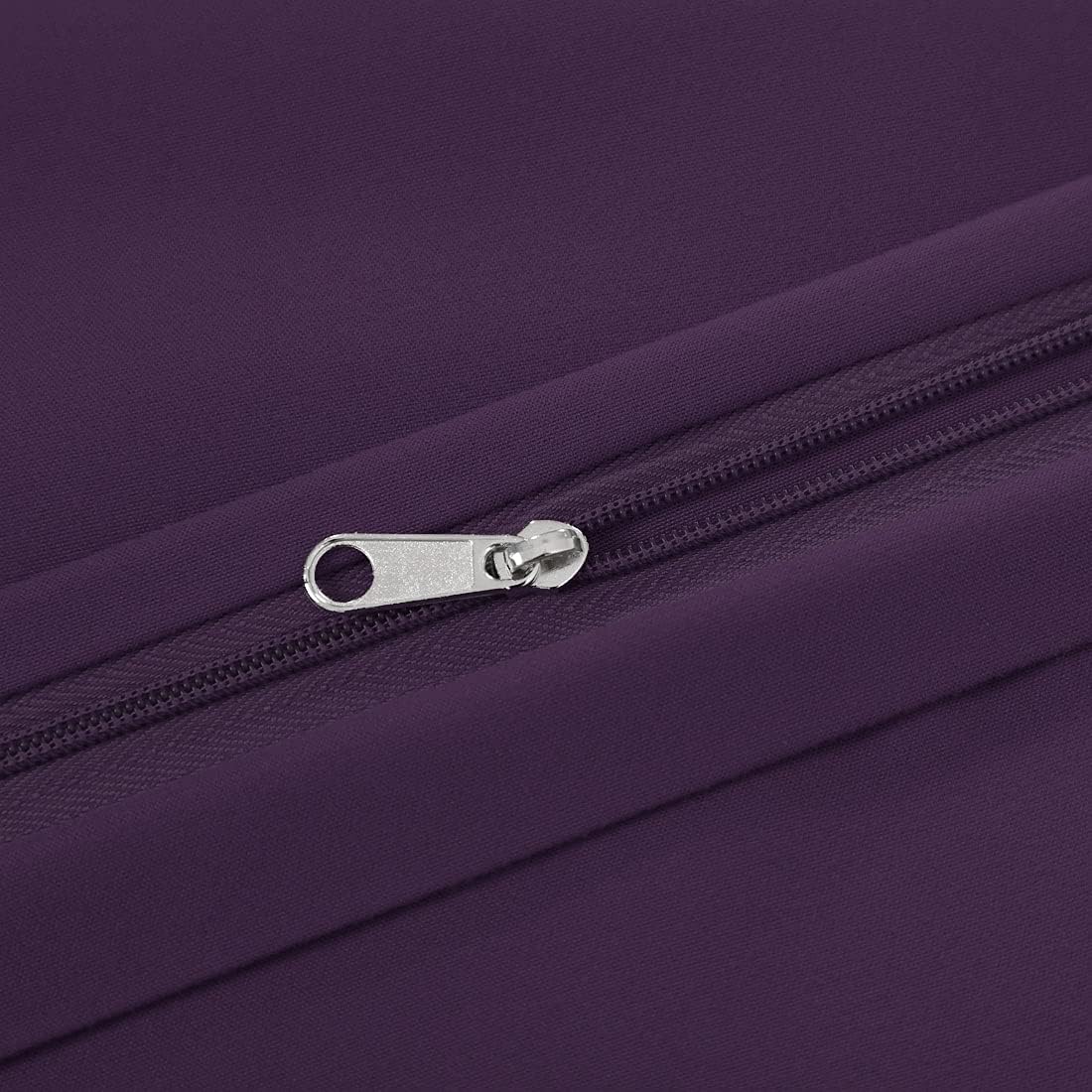 PiccoCasa Body Pillow Cover with Zipper Closure, 110 GSM Brushed Microfiber, Soft Long Cases for Body Pillows (20"x54") Plum cotton