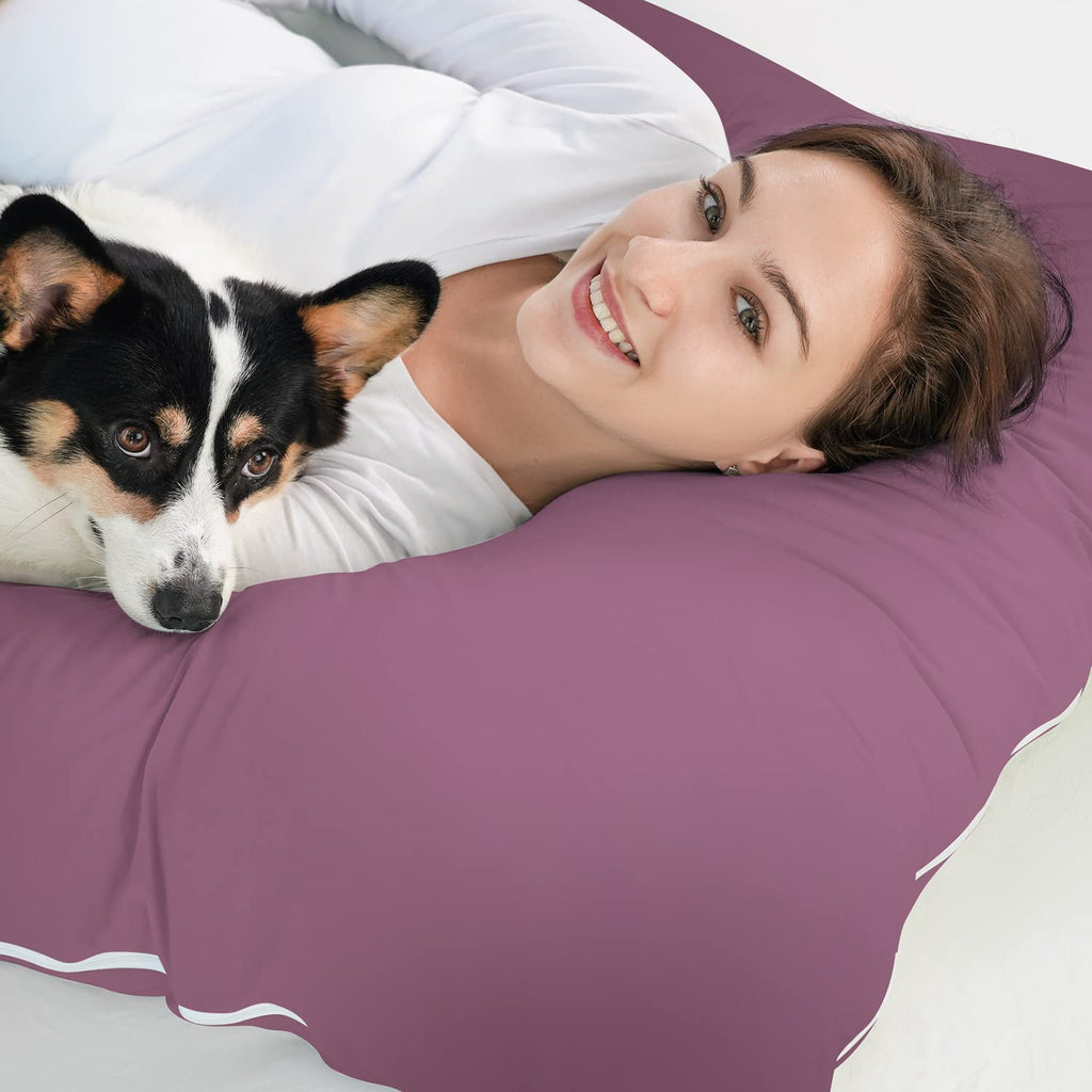 Meiz Pregnancy Pillow, Cooling Silky Pregnancy Pillows for Sleeping, Full Body Maternity Pillow for Pregnant Woman with Cooling Silky Jersey…