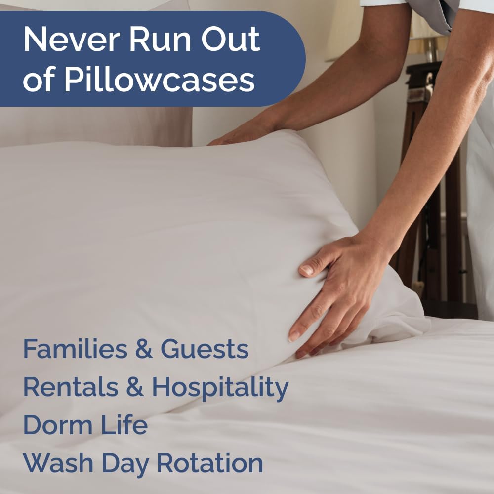 Standard Pillow Cases Set of 8 - Ultra Soft Hotel Quality Pillowcase Covers - Comfy & Wrinkle Free - Shrink, Stain and Fade Resistant…