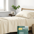 THREAD SPREAD 100% Organic Cotton Sheets Twin XL Size - 3 PC Organic Cotton Twin XL Size Percale Weave Sheet Set, Soft, Cooling, Crisp &…