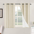 H.VERSAILTEX 100% Blackout Curtains for Bedroom Thermal Insulated Linen Textured Curtains Heat and Full Light Blocking Drapes Living Room…