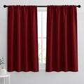 Rybhome RYB HOME Small Window Curtains - Room Darkening Windows Coverings Light Block Energy Efficiency Solid Drapes for Bedroom Kitchen Di…