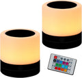 Nursery Night Light for Kids, USB Rechargeable Small Desk Lamp,13 RGB Colors & 4 Brightness & 1 Remote, Touch Bedside Cordless Table…