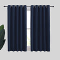 NICETOWN Blackout Draperies Curtains, All Season Thermal Insulated Solid Grommet Top Blackout Curtains/Drapes for Kid's Room (Navy, 1…