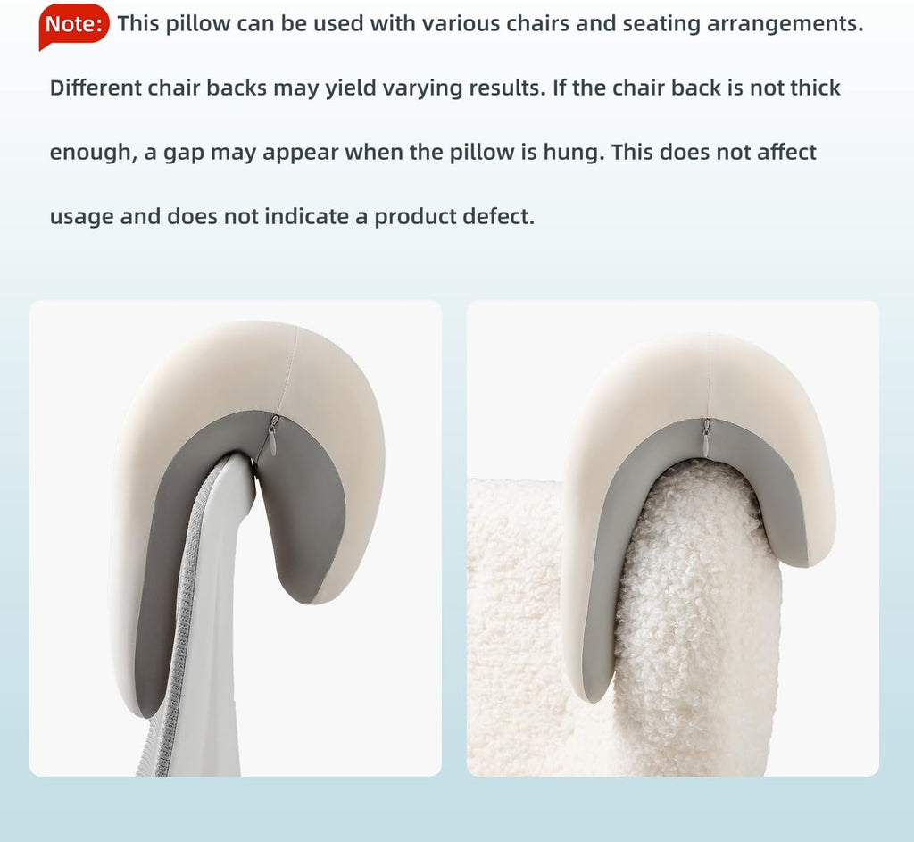 SheRest Office Chair Neck Pillow, Memory Foam Ergonomic Nap Pillow Office Chair Headrest Accessory, Neck Support Pillow Ideal for Office…